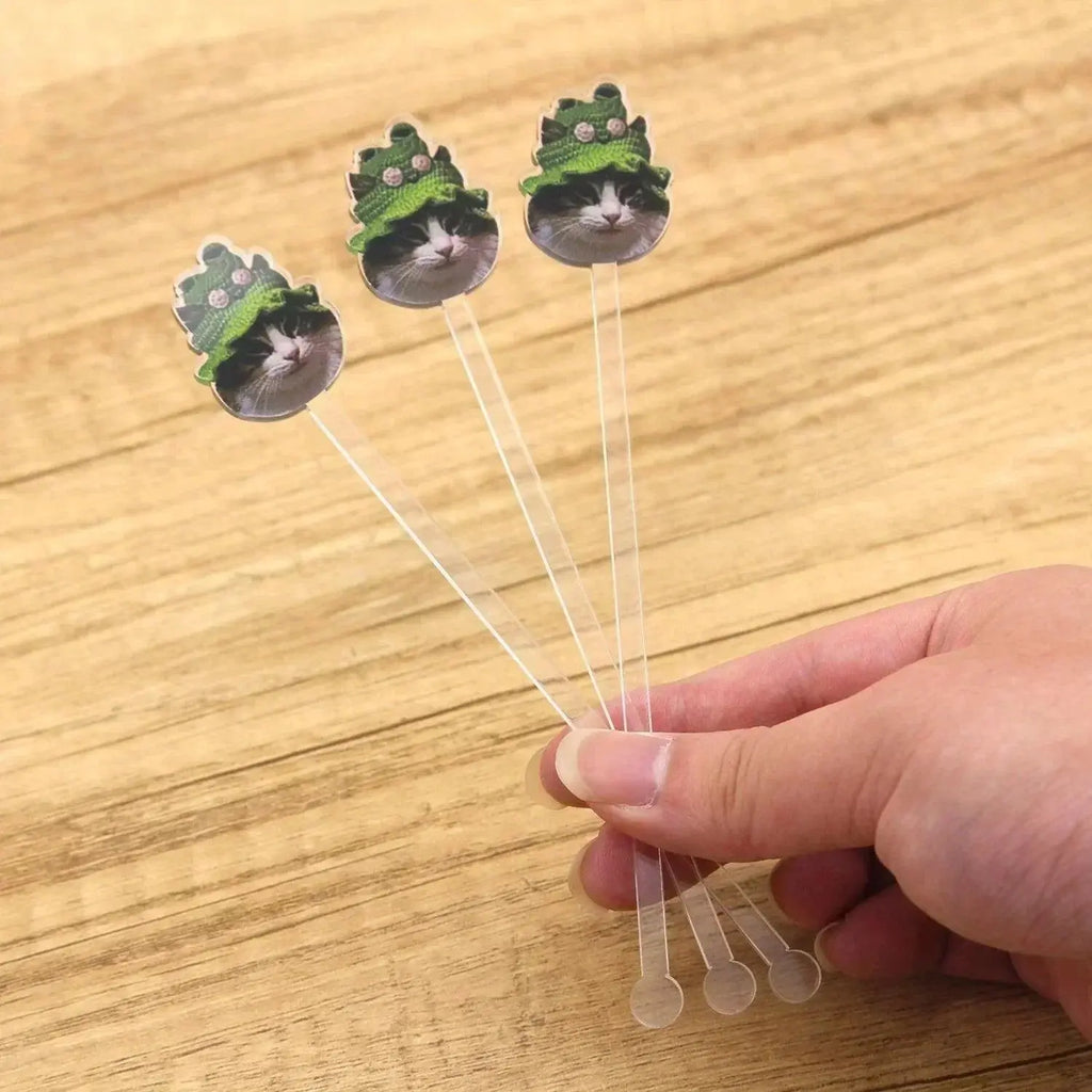 12/60/120pcs Personalized Cocktail Stirrer Customized Pet Photo Wedding Gift Table Decor Acrylic Party Drink Stirs Baptism Decor FYLZGO Signs