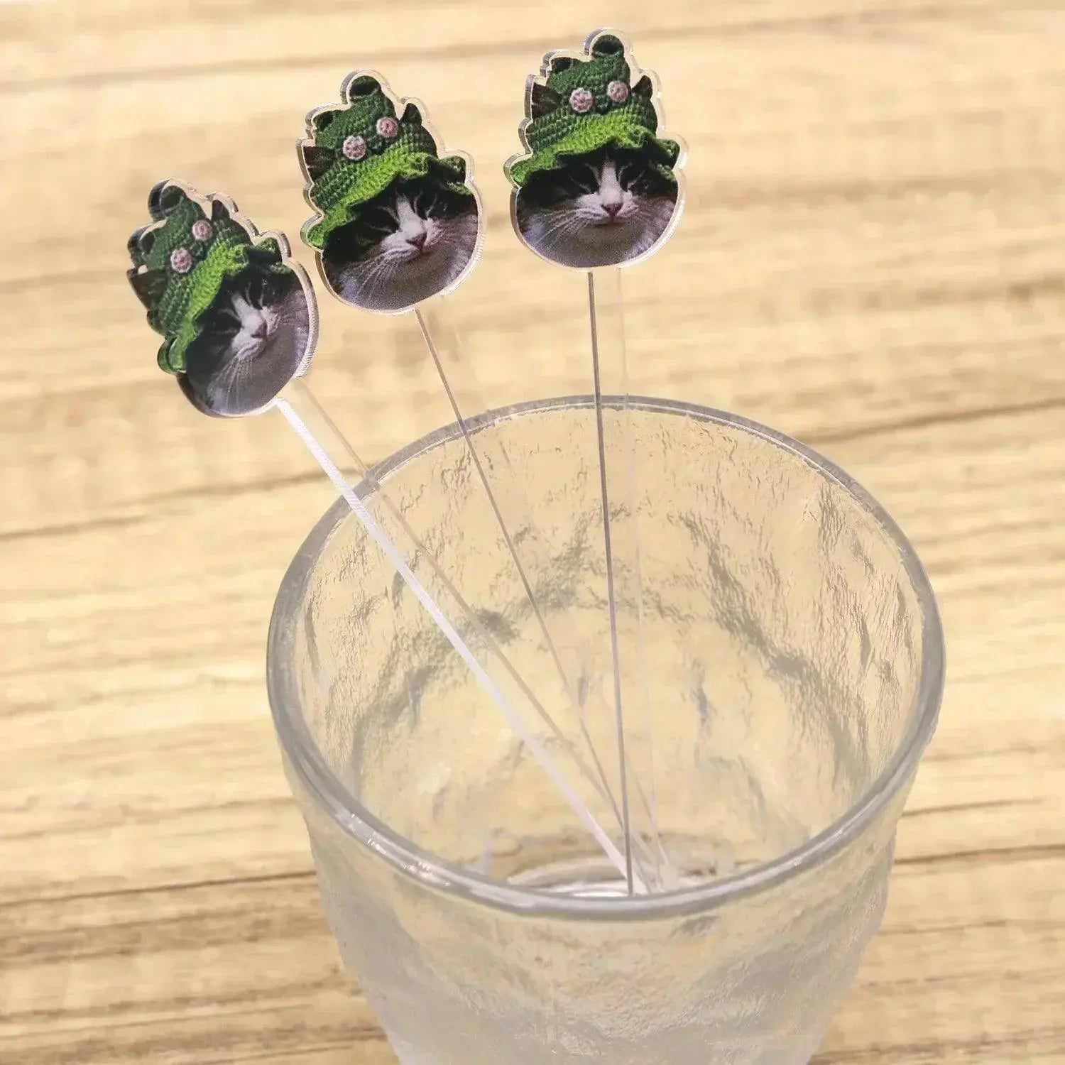 12/60/120pcs Personalized Cocktail Stirrer Customized Pet Photo Wedding Gift Table Decor Acrylic Party Drink Stirs Baptism Decor FYLZGO Signs