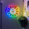 Takashi Murakami Flower Anime Neon Sign Sunflower Room Led Neon Light - FYLZGO Signs