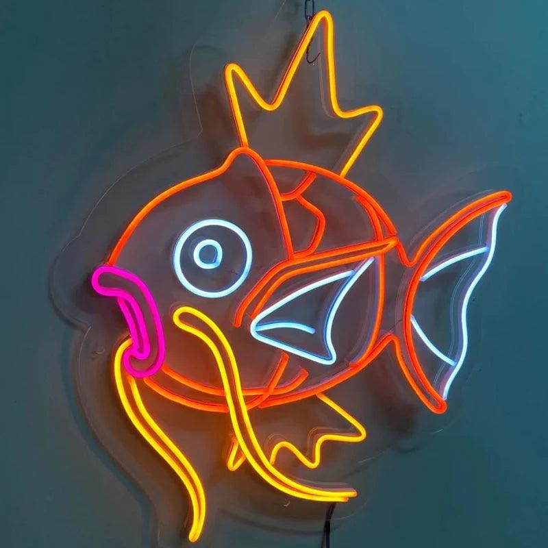 Pokemon Magikarp Neon Sign Led Sign Decoration Best Gift for Kids - FYLZGO Signs