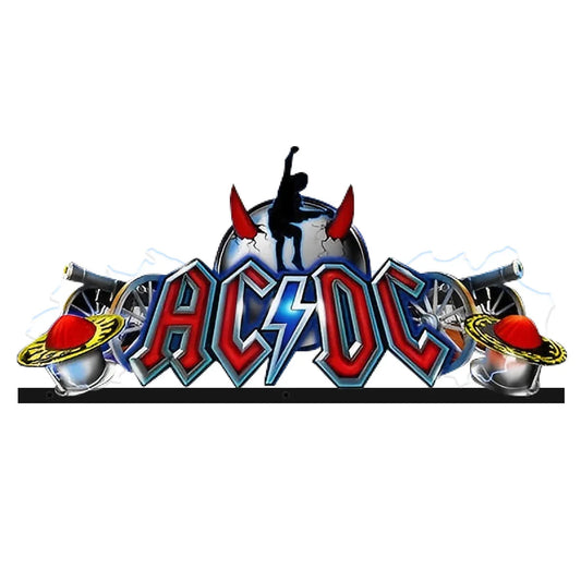 AC/DC Topper 3D Acrylic LED Topper, For  Pinball Mahine, Pinball Topper