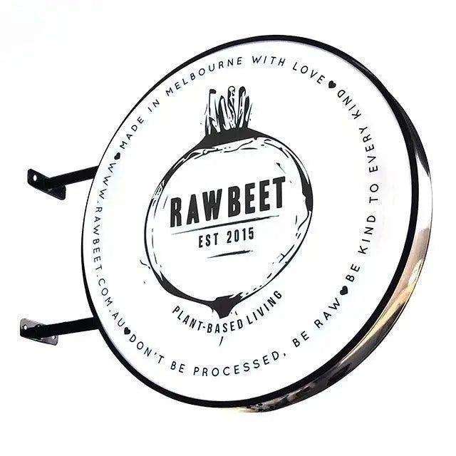 20"/24" Illuminated Round Light Box Store front Sign Waterproof Custom Made Acrylic Panel Metal Case FYLZGO Signs