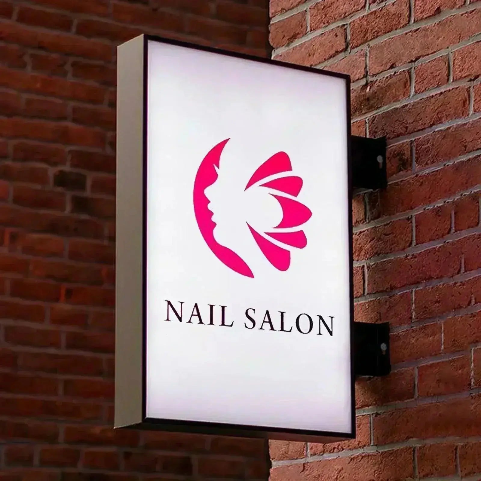 Advertising Signage Illuminated LED Sign Light Box 45x32cm Outdoor Waterproof Outdoor Waterproof Advertising Signage FYLZGO Signs