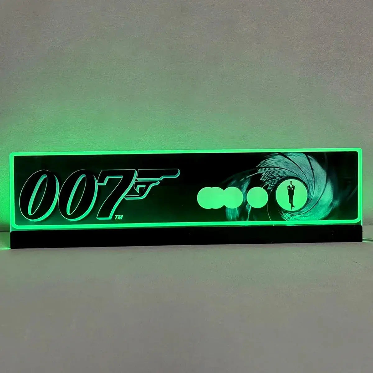 007 James Bond Pinball Acrylic LED Topper, for Pinball Machine, Pinball Topper FYLZGO Signs