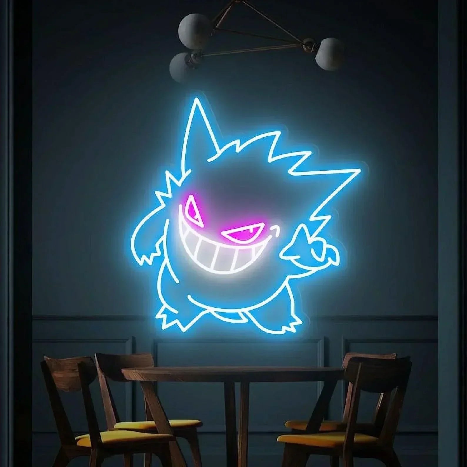Pokemon Gengar Neon Sign for Gaming Room Decoration LED Sign Club