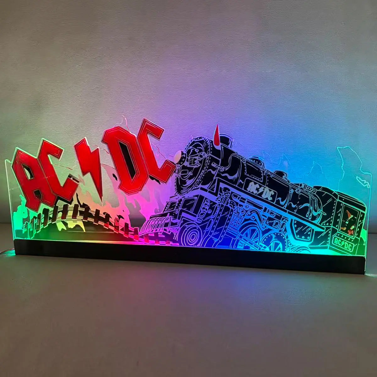 AC/DC Topper 3D Acrylic LED Topper, For Stern Pinball Mahine, Pinball Topper FYLZGO Signs