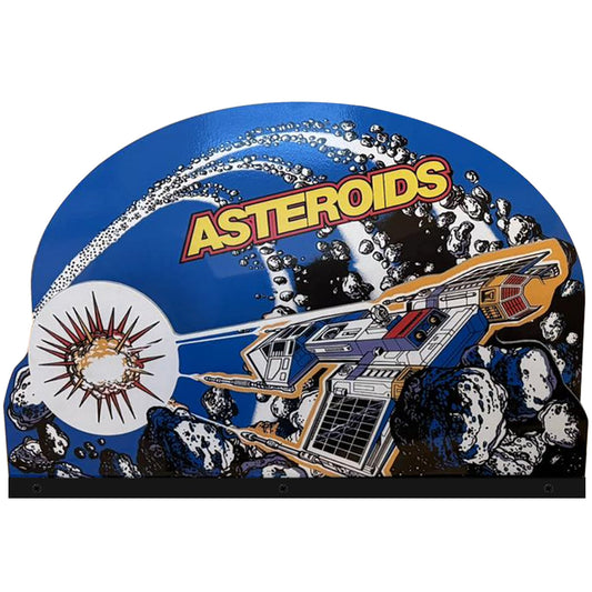 Asteroids Arcade 3D Acrylic LED Topper, For Arcade Game Art Repro Game Machine, Arcade Topper