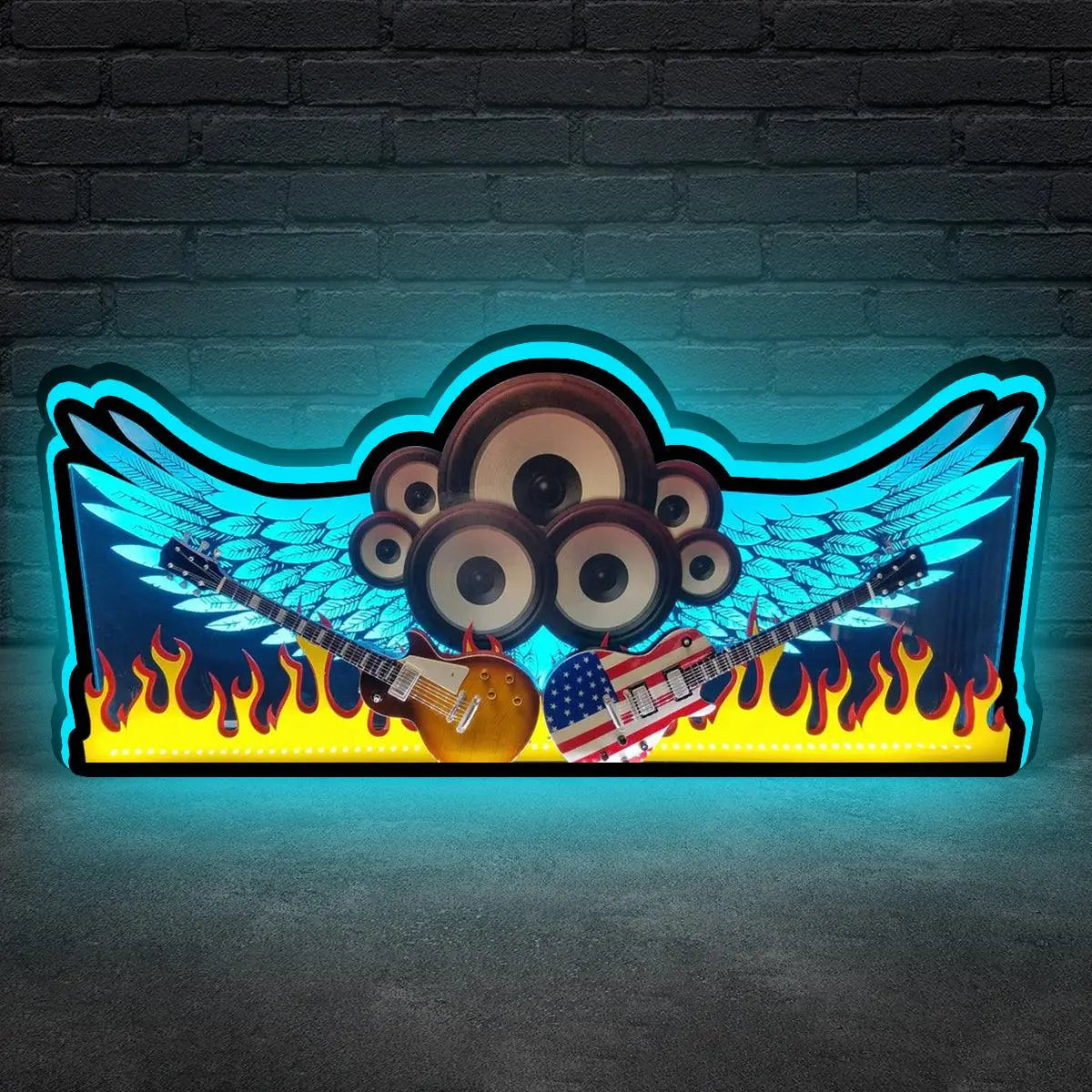 Aeromsith Pinball Topper LED Lightbox, 3D Printed Lightbox Rock Your Game FYLZGO Signs