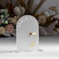 Frosted Acrylic Arch Table Numbers Frosted Acrylic Sign Wedding Table Decor FYLZGO Custom