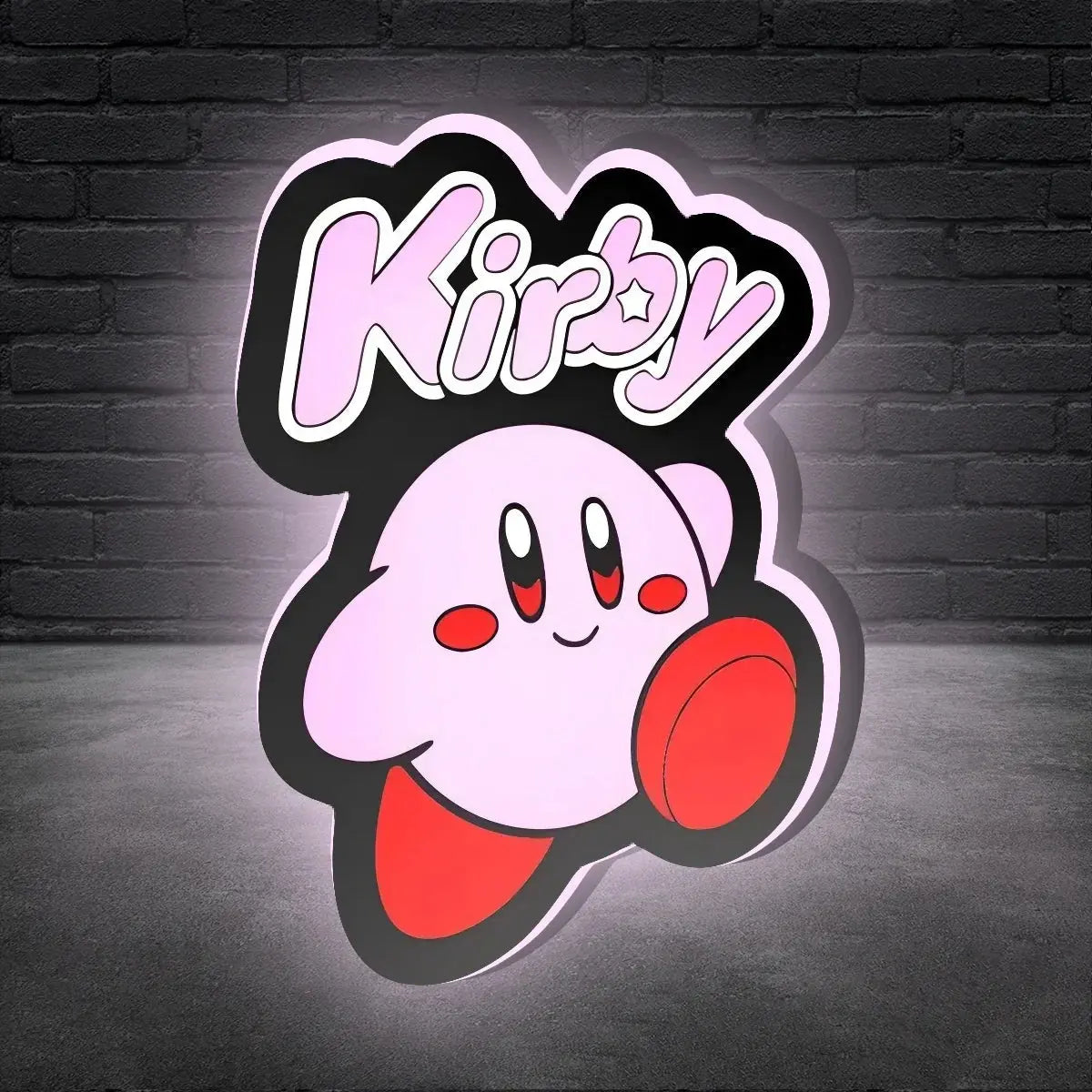 3D Printed Nintendo Cute Kirby Videogame Retro Lightbox Lamp Light, 3D Printed Lightbox FYLZGO Signs