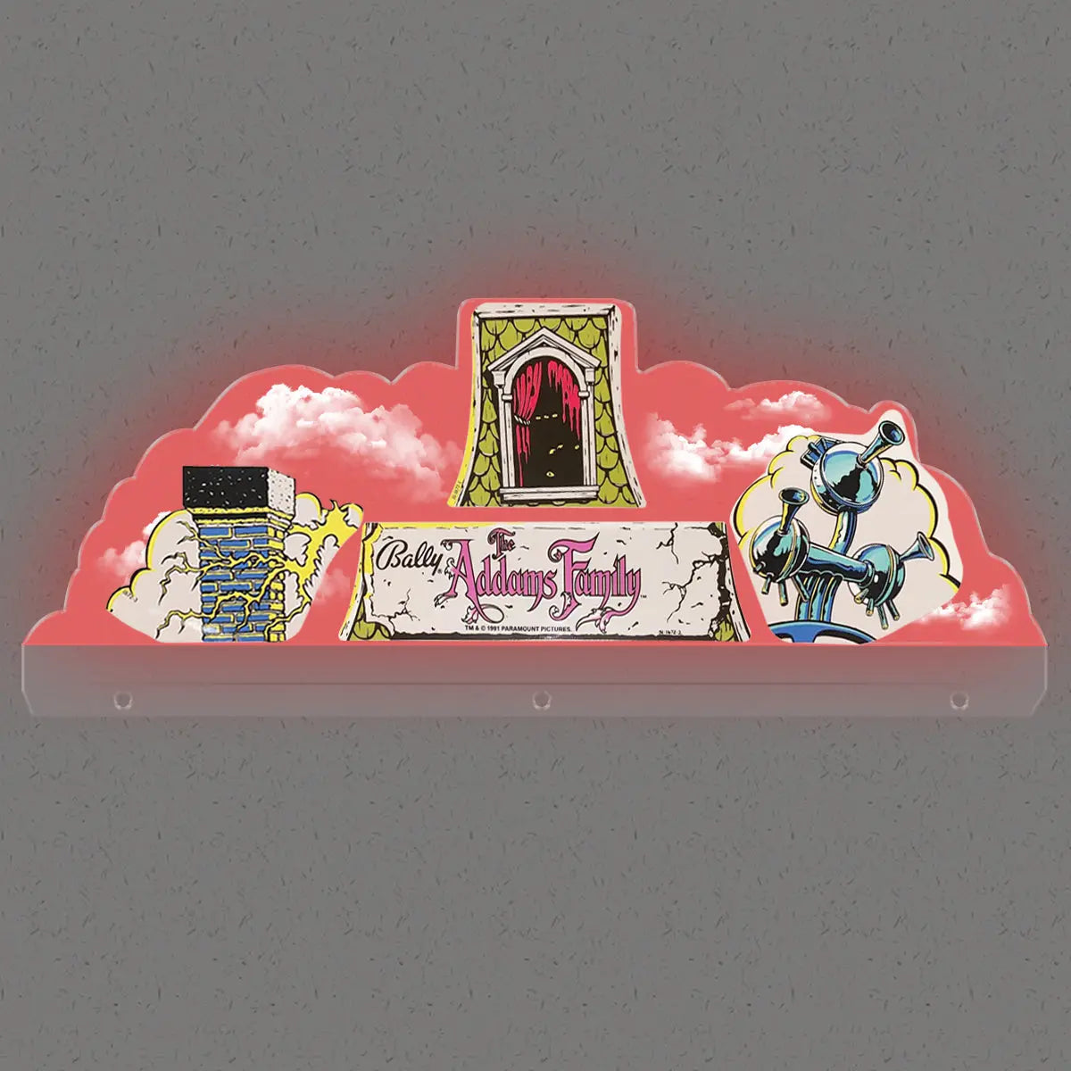 Adams Family Cloud Topper 3D Acrylic LED Topper, for Bally Pinball Machine, Pinball Topper FYLZGO Signs