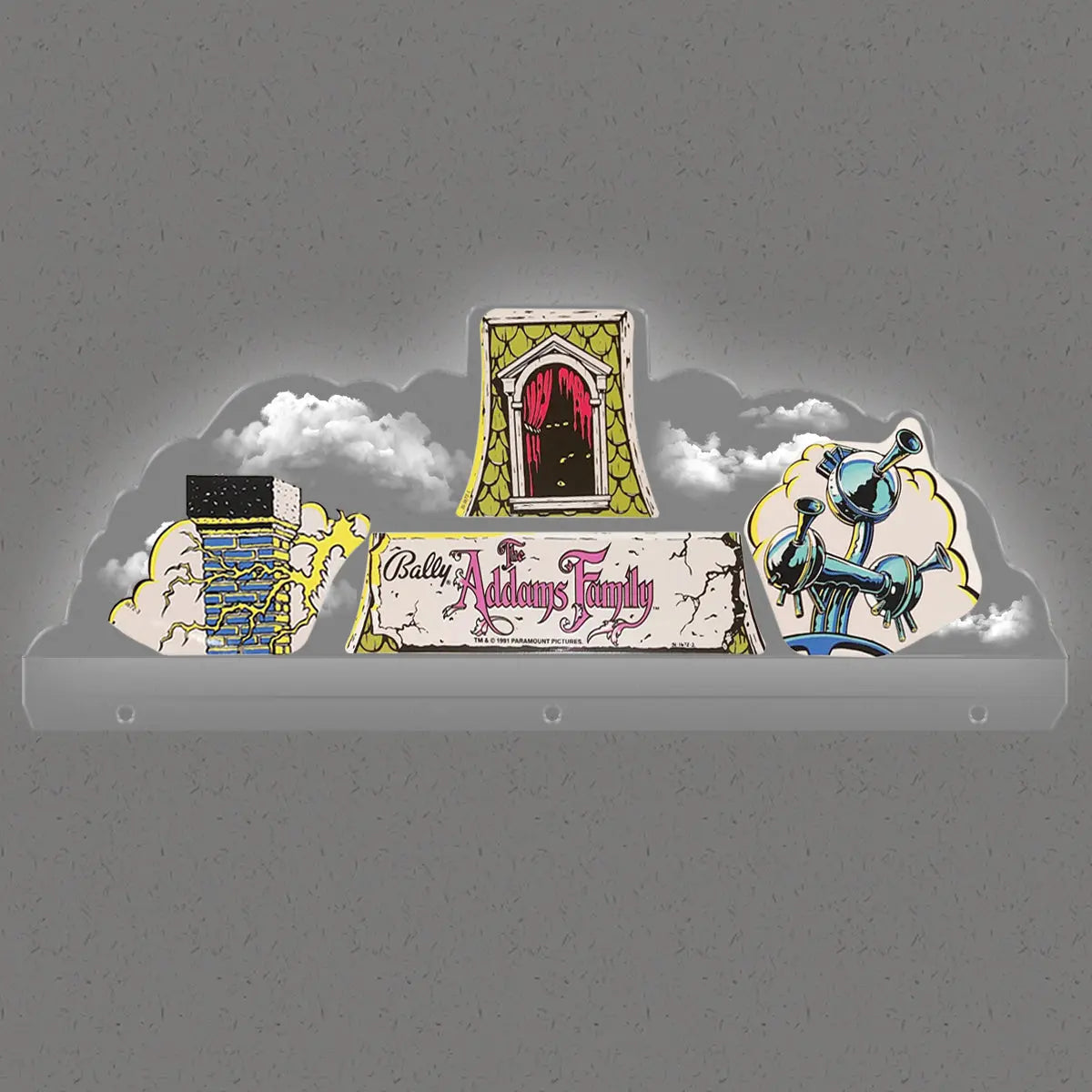 Adams Family Cloud Topper 3D Acrylic LED Topper, for Bally Pinball Machine, Pinball Topper FYLZGO Signs