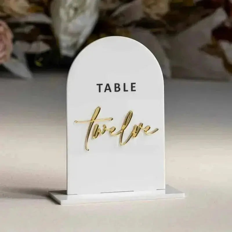 Acrylic Menu Holder Tabletop Number Holder Digital Seat Card Wedding Table Card Wedding Banquet Layout Wedding Table Numbers FYLZGO Signs
