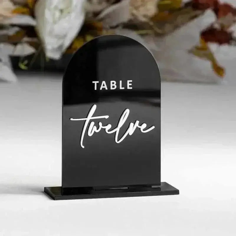Acrylic Menu Holder Tabletop Number Holder Digital Seat Card Wedding Table Card Wedding Banquet Layout Wedding Table Numbers FYLZGO Signs
