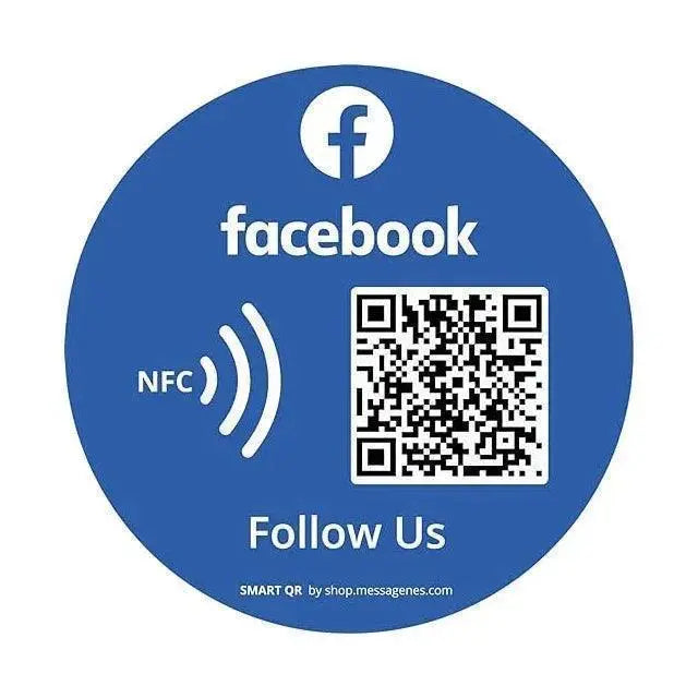 Acrylic Social Business Media Sign NFC Tap Follow US on Instagram QR Code Sign Google Review Facebook Card For Shop store FYLZGO Signs