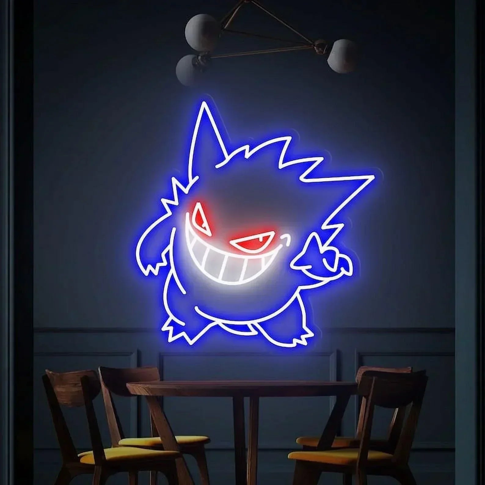 Pokemon Gengar Neon Sign for Gaming Room Decoration LED Sign Club