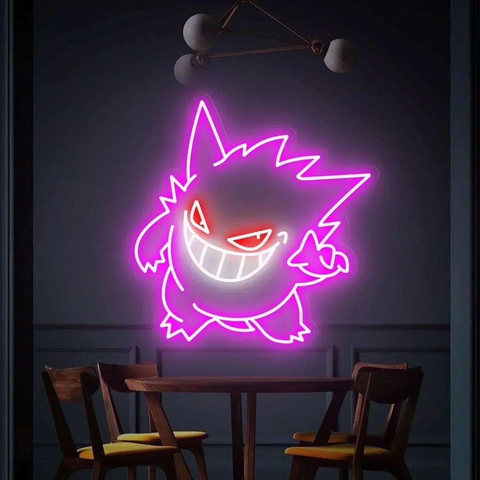 Pokemon Gengar Neon Sign for Gaming Room Decoration LED Sign Club