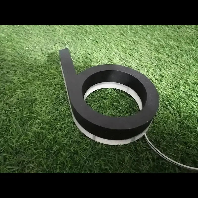 Led outdoor waterproof home name figures exterior acrylic metal illuminated house numbers signs for door room apartment FYLZGO Custom