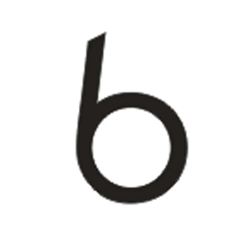 Mini House Numbers Acrylic 3D Modern Customs Door Plates Stainless Steel Letter Sign - FYLZGO Signs