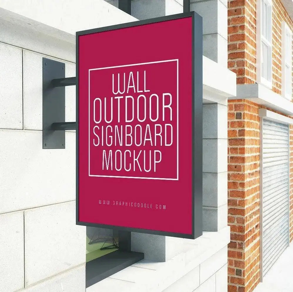 Advertising Signage Illuminated LED Sign Light Box 45x32cm Outdoor Waterproof Outdoor Waterproof Advertising Signage FYLZGO Signs