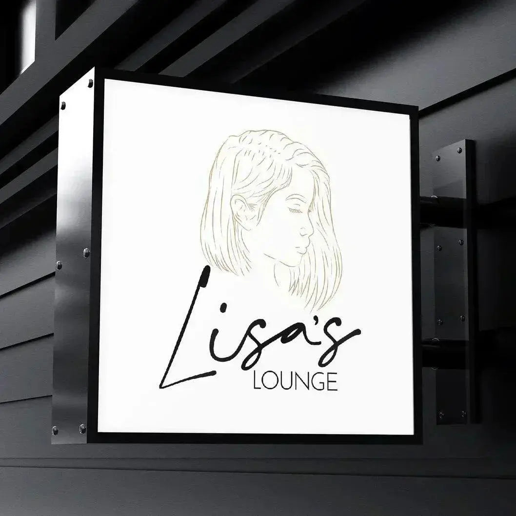 Advertising Signage Illuminated LED Sign Light Box 45x32cm Outdoor Waterproof Outdoor Waterproof Advertising Signage FYLZGO Signs