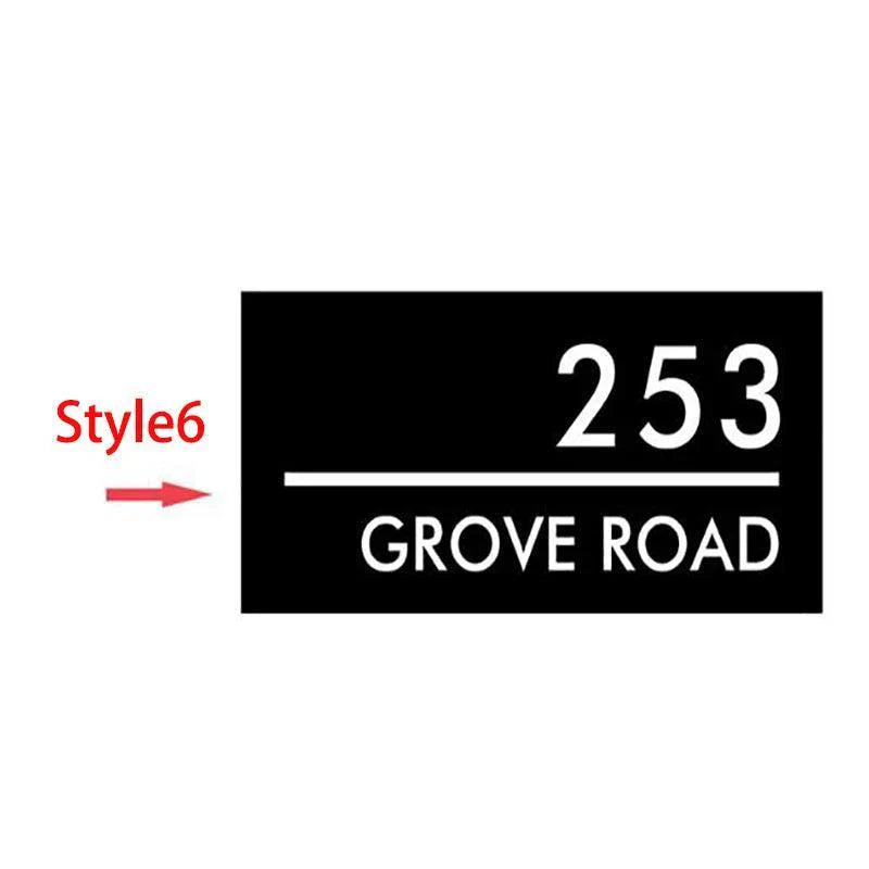 Custom House Numbers LED Lighted Address Number 3D Light Foating Stainless Steel - FYLZGO Signs