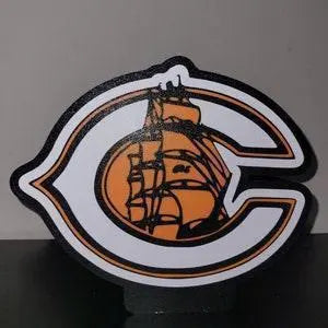 3D Printed Team Lightbox, Football fans, Team Sports, Lightbox Mancave gifts FYLZGO Signs