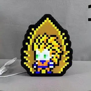 8 Inch Pixelated Anime Characters, Anime Characters Pixel Art, Anime Art, Anime Desk Lamps, Anime Light Box, Anime Inspired Lightbox Gift FYLZGO Signs