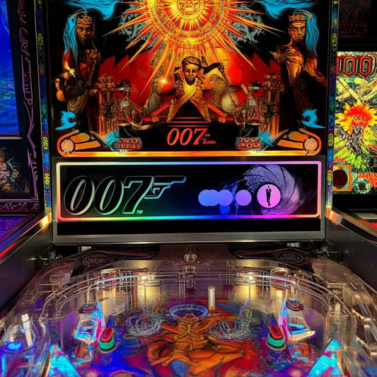 007 James Bond Pinball Acrylic LED Topper, for Pinball Machine, Pinball Topper